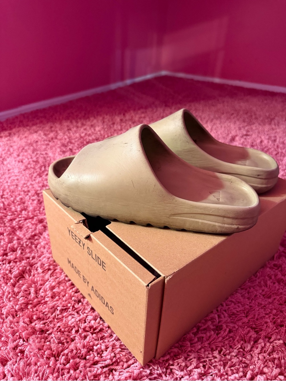 Adidas Yeezy Slide — Taupe Slip-On Sandals size 10